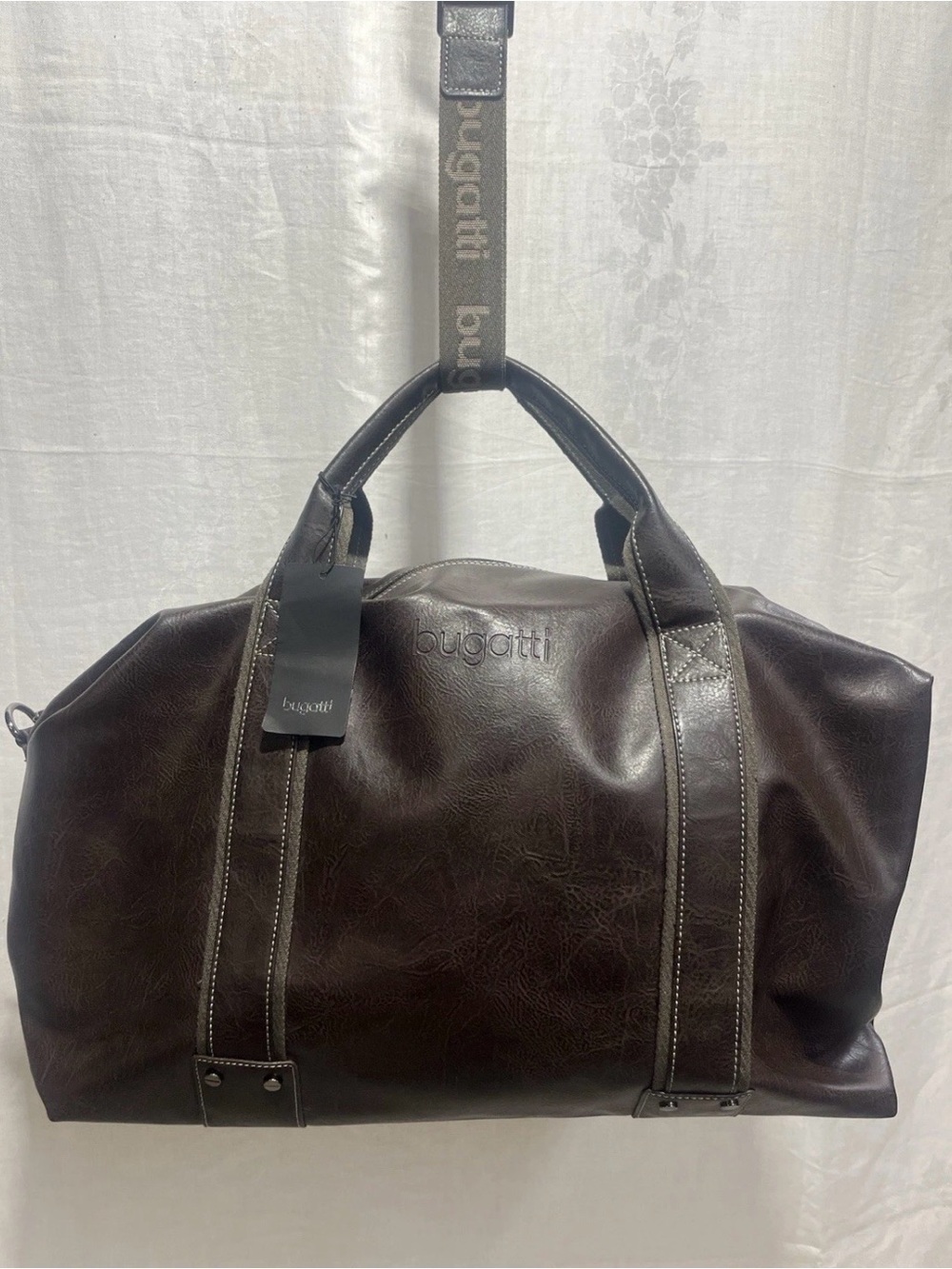 Bugatti Weekender Bag #DUF621 Brown NWT Computer Office Travel Sharp